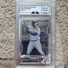 2021 Bowman Draft - Chrome Refractor #BDC-77 Jasson Dominguez (RC) Grade of 10🔥