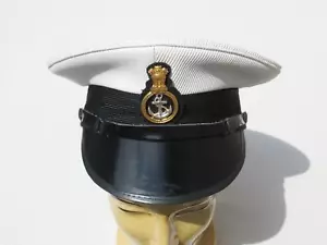 INDIA MARINA DE GUERRA GORRA DE OFICIAL BLANCA Talla 55 - Imagen 1 de 7