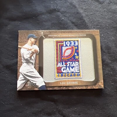 2009 Topps - Legends of the Game Manufactured Commemorative Patch  LPR-4 Lou G   - Image 1 of 2