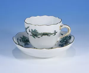 Meissen "Reicher Drache Hofdrache grün" Mokkatasse & Untere 1.Wahl (neuwertig) - Bild 1 von 2