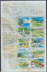 FAROE ISLANDS. 2005. 55 Kr. Vagar, souvenir sheet, MNH (BL24) - Picture 1 of 1
