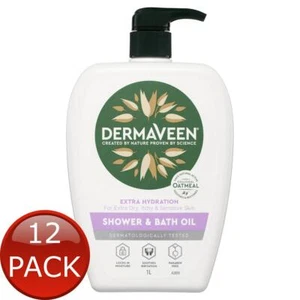 12 x D/Veen Eg Shower & Bath Oil 1L - Picture 1 of 3
