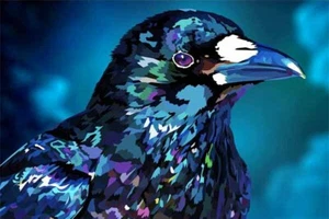 Diamond Painting 5D Full Square 40cmx55cm, Black Raven, PRICE REDUCED - Picture 1 of 3