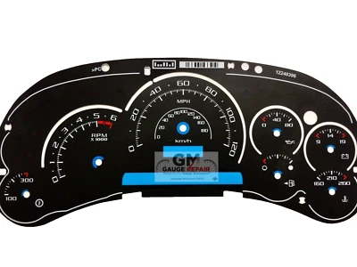 Cadillac Escalade Gauge Face for Silverado Tahoe Sierra Suburban New 03 04 05 - Image 1 of 4