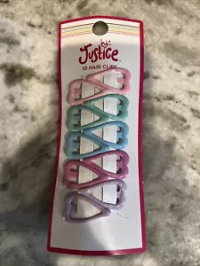 Justice Herz Haarspangen BRANDNEU 5 Paar, 10 Clips - Bild 1 von 3