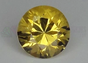 Ceylon Yellow Sapphire VS 7mm Round 1.77ct Loose Natural Faceted Gemstone Best - Imagen 1 de 11
