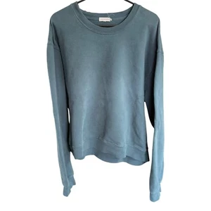 Felpa girocollo camicia manica lunga verde salvia americana Good 3XL Relaxed - Foto 1 di 6