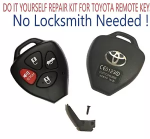 TOYOTA Camry 2006-2012 Remote Key Shell Repair Kit DIY NO Locksmith Needed A+ - Picture 1 of 3