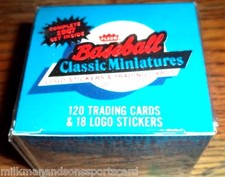 1987 FLEER SET classic miniatures 120 baseball cards RIPKEN $$ FACTORY SEALED