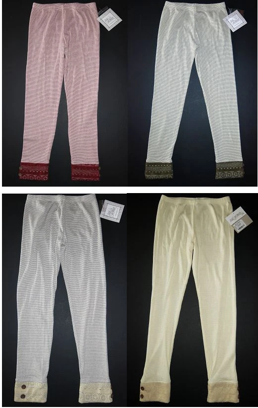 NUEVO Jak & Peppar Niña Boutique Ganchillo Encaje Térmico Janey Laney Leggings Básicos Foto 1 de 1