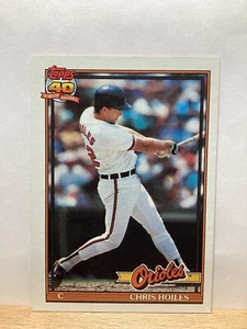 Tarjeta de béisbol Topps 1991: Chris Hoiles, Baltimore Orioles - Tarjeta #42 - Imagen 1 de 2