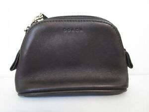  Coach Black Leather Pocket Pouch Change Wallet With hang Tag