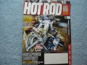 Hot Rod Magazine 2016 April VINTAGE Hot Rods and Custom Cars - Picture 1 of 2
