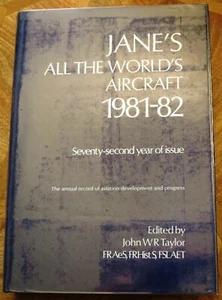Jane's All The World's Aircraft 1981-82 (Hardcover) 72nd Year - Very Good Cond. - Picture 1 of 2
