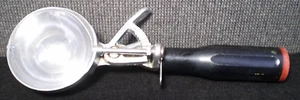 Vintage Progressus Mechanical Metal ICE CREAM SCOOP Black Handle, Italy* - Picture 1 of 1