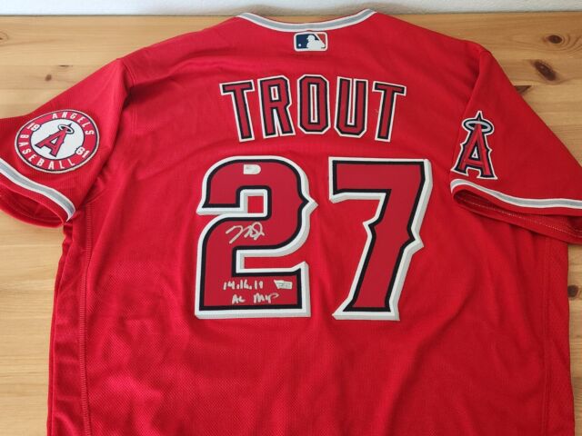 Mike Trout Los Angeles Angels Fanatics Authentic Framed Autographed Nike White Jersey Collage