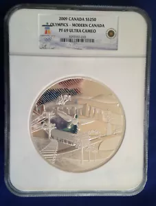 2009 Canada $250 Silver Kilo Olympic Winter Games NGC PF69 Ultra Cameo CC0018 - Picture 1 of 9