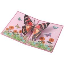 Butterflies Greeting Card Flower Folding Message Card Blessing Card  Christmas