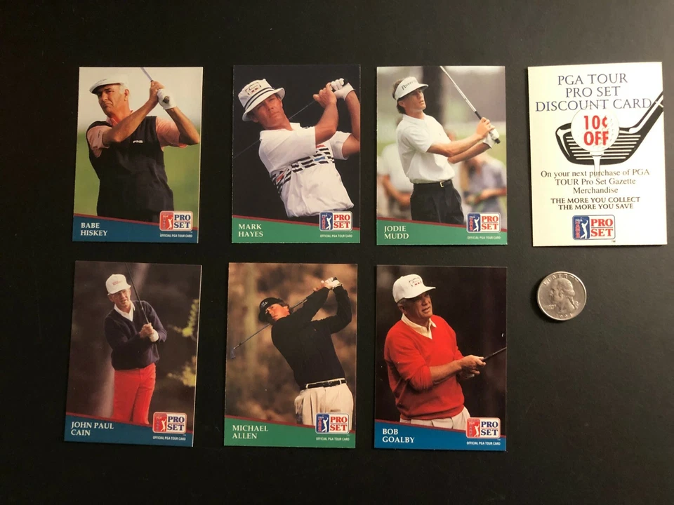 1991 PRO  (7) PGA-Tour Trading Cards - Image 1 of 4