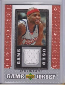 Corey Maggette 2007-08 UPPER DECK "Game Jersey" Jersey Card #GJ-CM - Picture 1 of 2