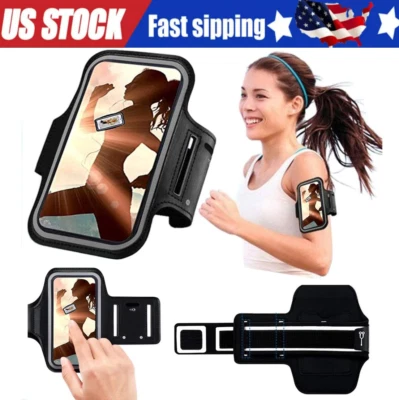 Waterproof Armband Case Sports Running Exercise Arm Band Phone Holder KeyBag Lot - Image 1 of 4