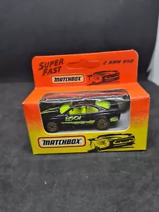 New And Sealed Vintage 1993 MATCHBOX Superfast # 2 - BMW 850I Black Diecast Car - Picture 1 of 7