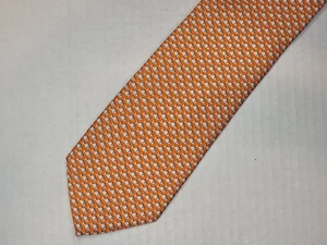 TOMMY HOLFIGER [ ANIMAL PRINT] Corbata Hombre 100% Seda Hecha en China - Imagen 1 de 3