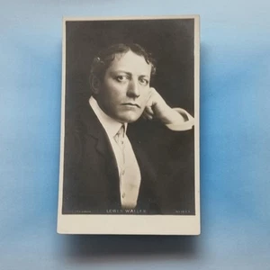 Edwardian Actor Postcard C1905 Real Photo Lewis Waller Serious Pose - Picture 1 of 2