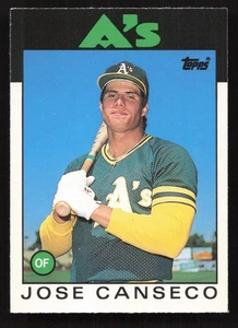1986 Topps Traded #20T Jose Canseco RC Rookie Card Oakland Athletics - Bild 1 von 2
