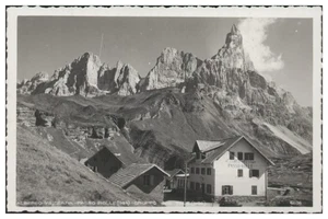 S5549/ Albergo Vezzana - Passo Rolle Südtirol Foto AK ca.1935 - Picture 1 of 2