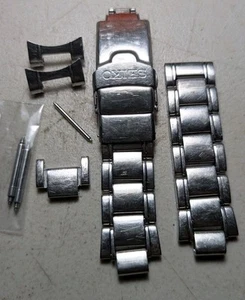 Seiko SNE107 Ersatzteile Armband 20mm Endglieder Schließe Pins sind getragen wie abgebildet - Bild 1 von 12