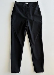 Sheike Pants Size 10 Black High Waist Slim Tapered Zip Hem Classic Preppy Work - Picture 1 of 9