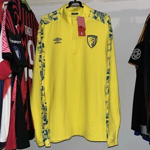 AFC Bournemouth 2020/21 Umbro Fußball Training Half Zip gelb Herren XL neu mit Etikett - Bild 1 von 8