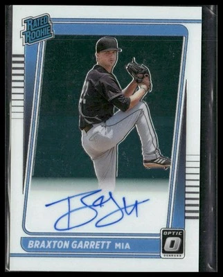 2021 Donruss Optic #RRS-BG Braxton Garrett Rated Rookie Signatures Holo - Image 1 of 2