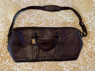 Коричневая спортивная сумка Claire Chase из натуральной кожи. Б/у в отличном состоянии товара - Изображение 1 из 4