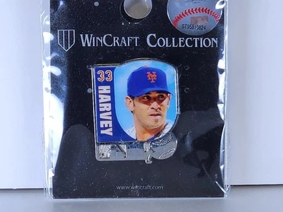 New York Mets MLB Matt Harvey #33 Photo Pin NY Citi Field - Image 1 of 2