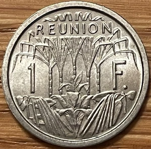 Reunion French Territory 1 Franc Coin, 1948, UNC - Combined Shipping OK - Picture 1 of 3