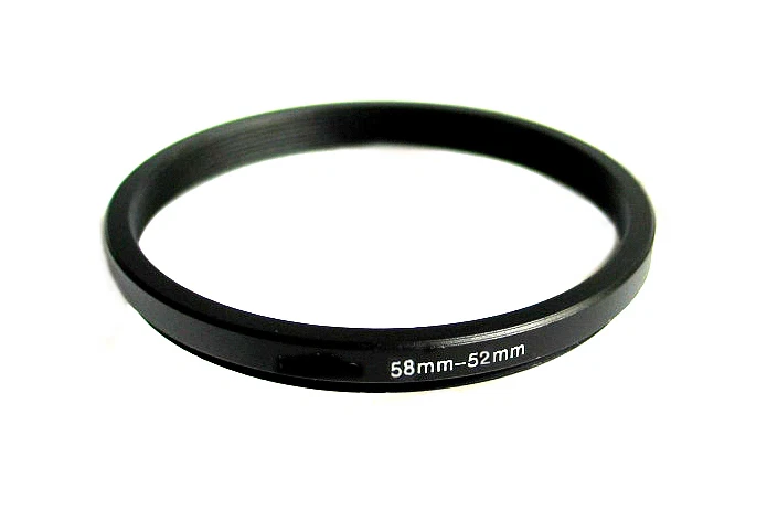 Step-down adapter ring 58-52 58mm-52mm Metal Anodized for Camera, from US Seller - Image 1 of 1