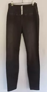 White House Black Market Denim Runway Legging Size 4 Black Magnolia New Pull On - Picture 1 of 14