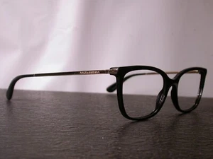 Authentische Dolce & Gabbana Designer Gold Schwarz Brille Brillengestell Made in Italy - Bild 1 von 8
