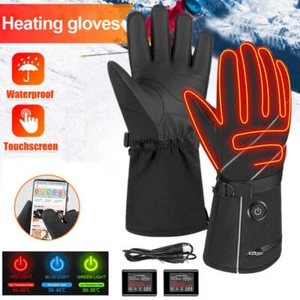 4000mah Akku Beheizbare Handschuhe Heizung Ski Motorrad heizbar Winterhandschuhe - Bild 1 von 12