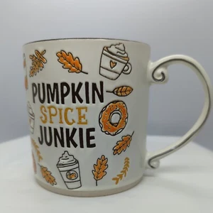 Pumpkin Spice Junkie Jumbo 21 oz Coffee Mug Spectrum Designz NEW Autumn Fall - Picture 1 of 15