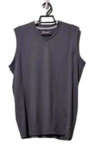 Nike (C) Hombre Golf Dri-Fit Chaleco Sin Mangas Talla L Gris Pullover Ligero Usado en Excelente Condición - Imagen 1 de 3