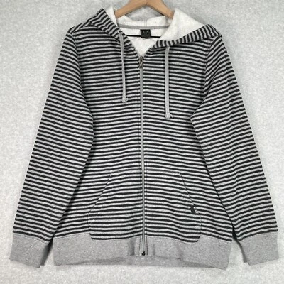 Sudadera con Capucha Oakley Para Hombre Grande Gris Rayas Manga Larga Exterior Bolsillo Preppy Foto 1 de 4
