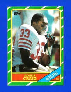 1986 Topps Football #157 Roger Craig Mint San Francisco 49ers (SB1) - Bild 1 von 1