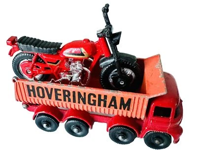 Lesney Matchbox Hoveringham No 17 Tipper Truck 1963 1:64 + Motorcycle Bike - Image 1 of 4