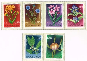 Jugoslavia Flora Fiori Piante Set 1966 MNH - Foto 1 di 1