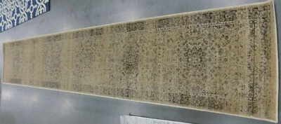 WARM BEIGE 2'-2" X 12' Stained Rug Reduced Price 1172592933 VTG113-660-212 - Image 1 of 4