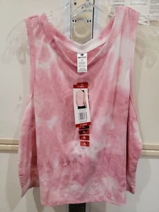 90 Degree by Reflex Women's Sporty Tie Dye Crop Muscle Tank Top Size XL - Picture 1 of 5