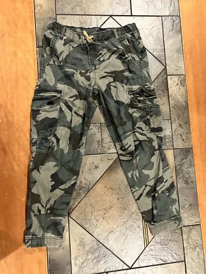 мальчики wrangler камуфляж карго брюки размер 12 шнурка талии - Изображение 1 из 4